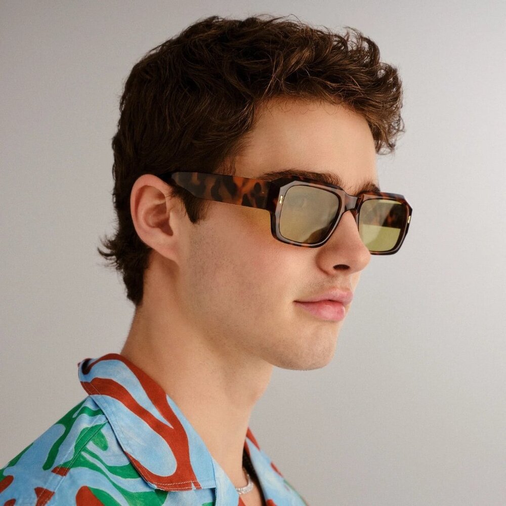 AIRE Pluto Sunglasses in Syrup Tort & Sage Tint Brown New Unisex Sunnies - Picture 13 of 14